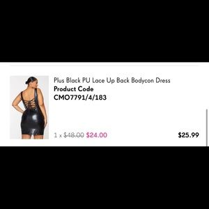 Pretty Little Thing Leather Body Con 2x